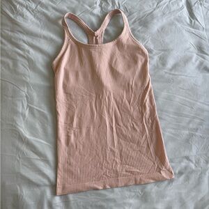 Lululemon Pink Ribbed Tank Top